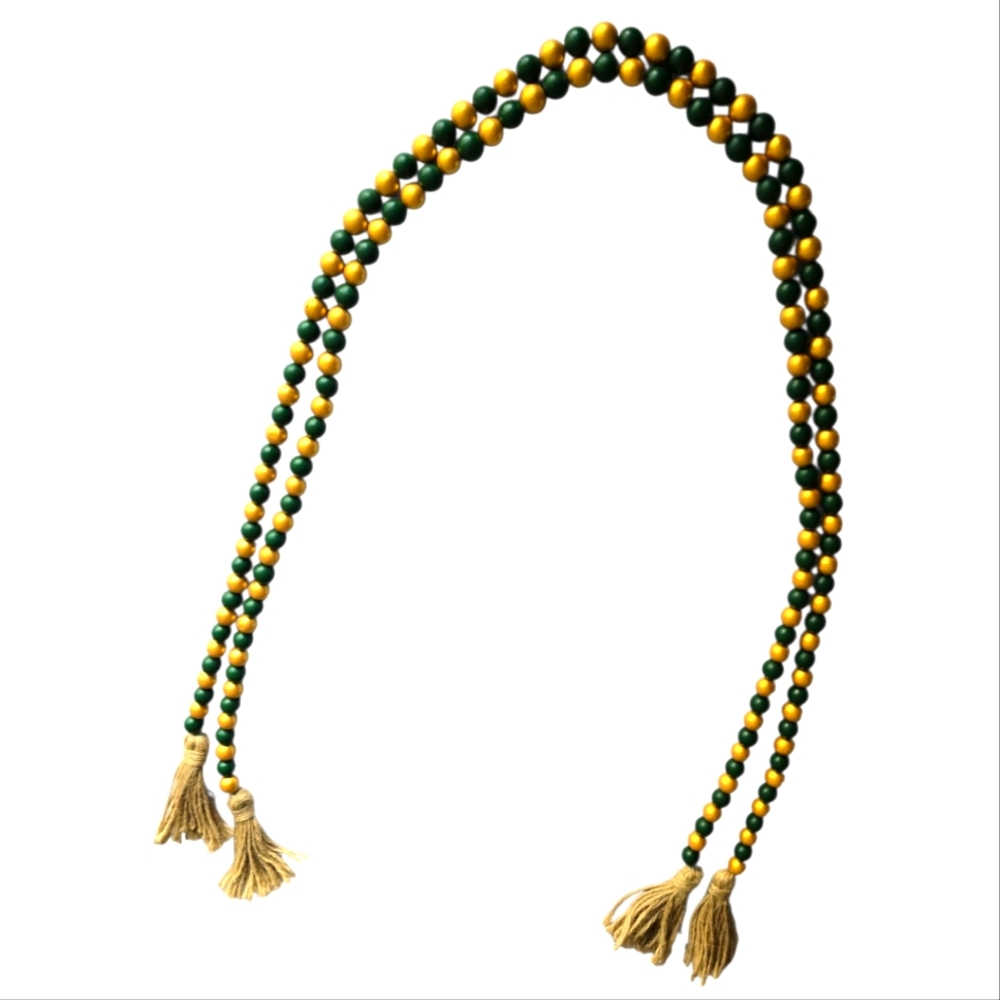 2‎ Pcs Wooden Bead Garland Decor